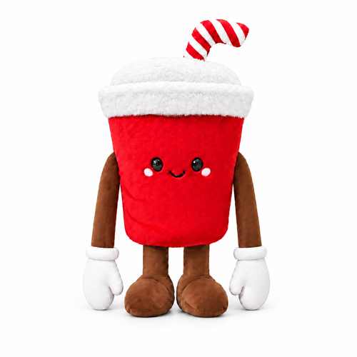 MILOLO plush character, full front view on white background